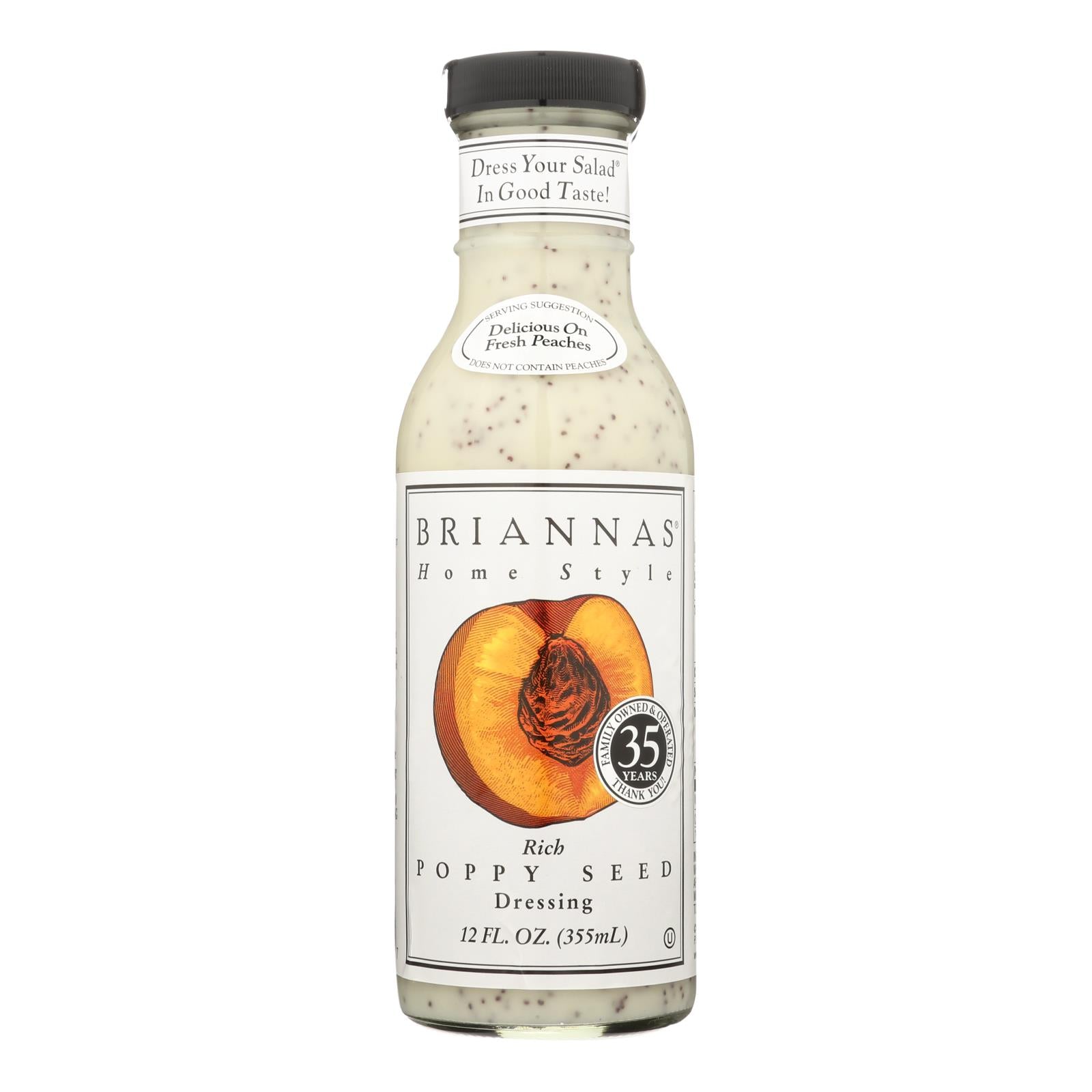Brianna's - Salad Dressing - Poppy Seed - Case Of 6 - 12 Fl Oz. - GreatEagleInc