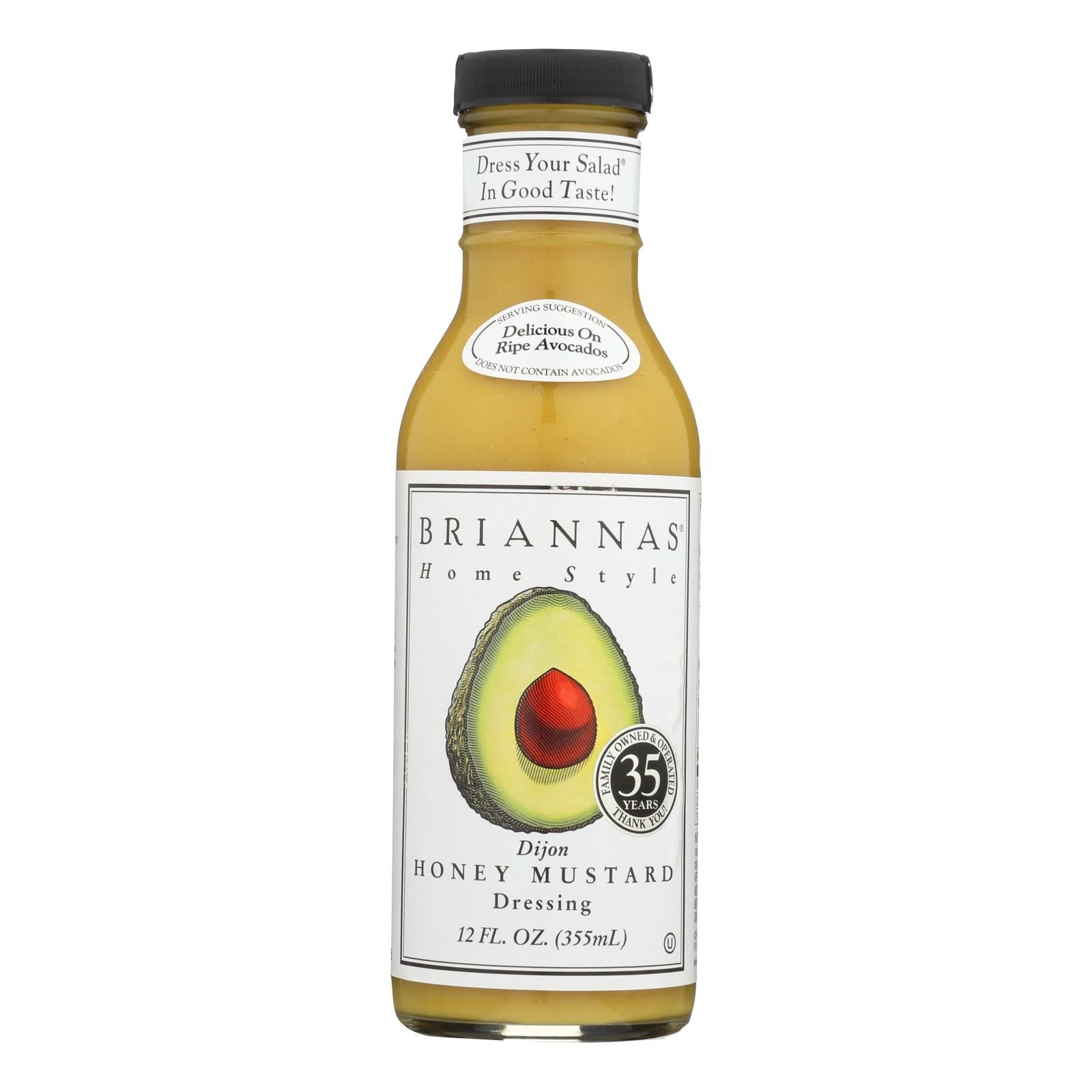 Brianna's - Salad Dressing - Dijon Honey Mustard - Case Of 6 - 12 Fl Oz. - GreatEagleInc