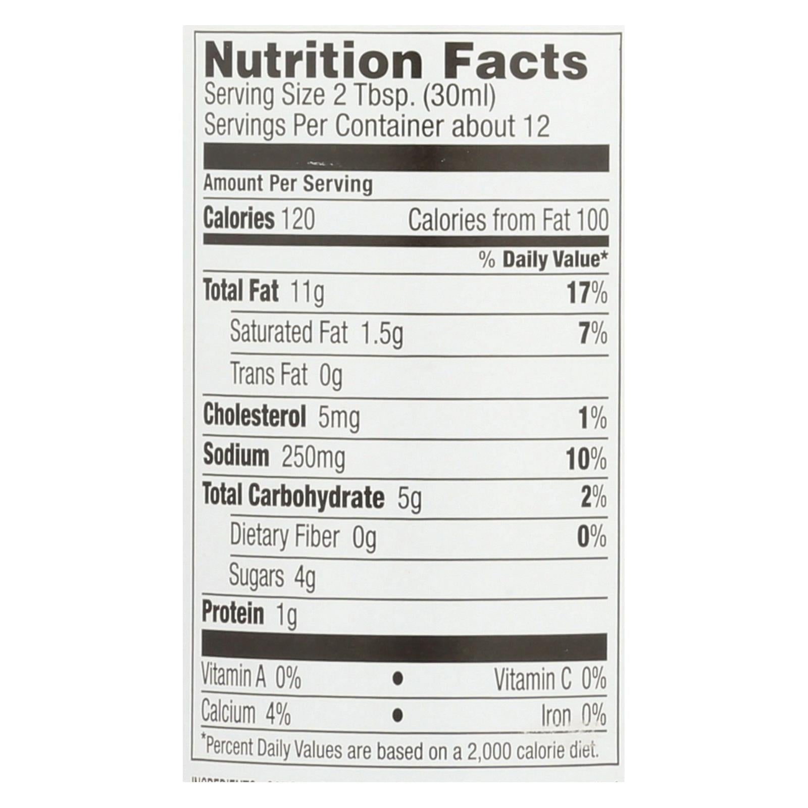 Brianna's - Salad Dressing - Creamy Blue Cheese - Case Of 6 - 12 Fl Oz. - GreatEagleInc