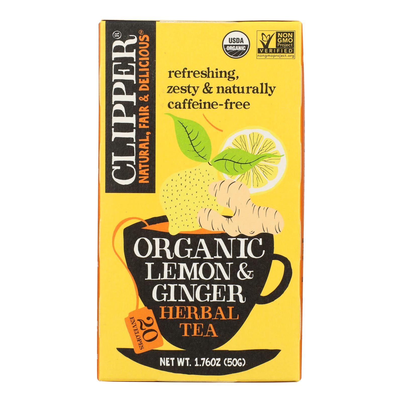 Clipper Tea - Organic Tea - Main Squeeze - Case Of 6 - 20 Bags - GreatEagleInc