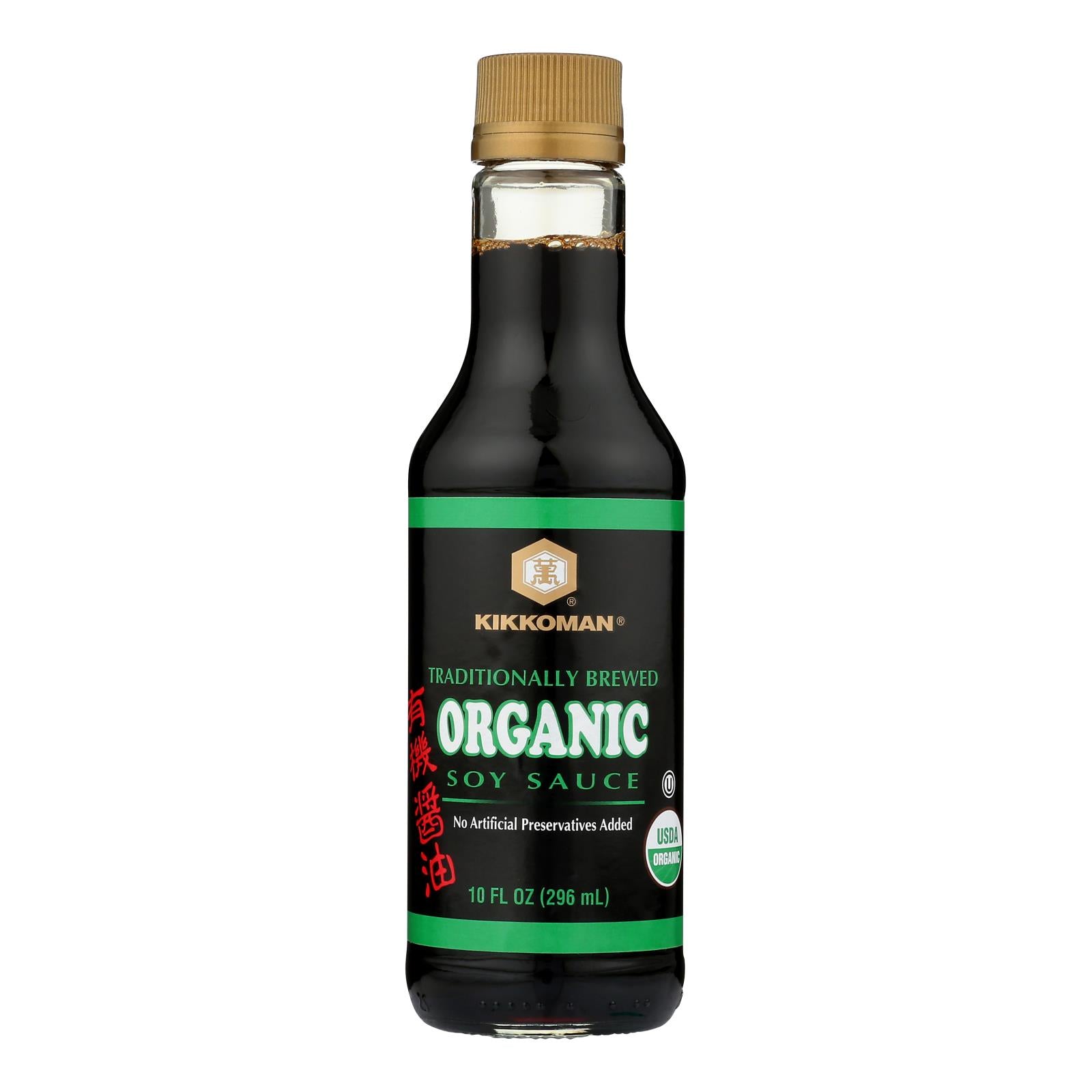 Kikkoman Soy Sauce - Tamari - Case Of 6 - 10 Fl Oz. - GreatEagleInc