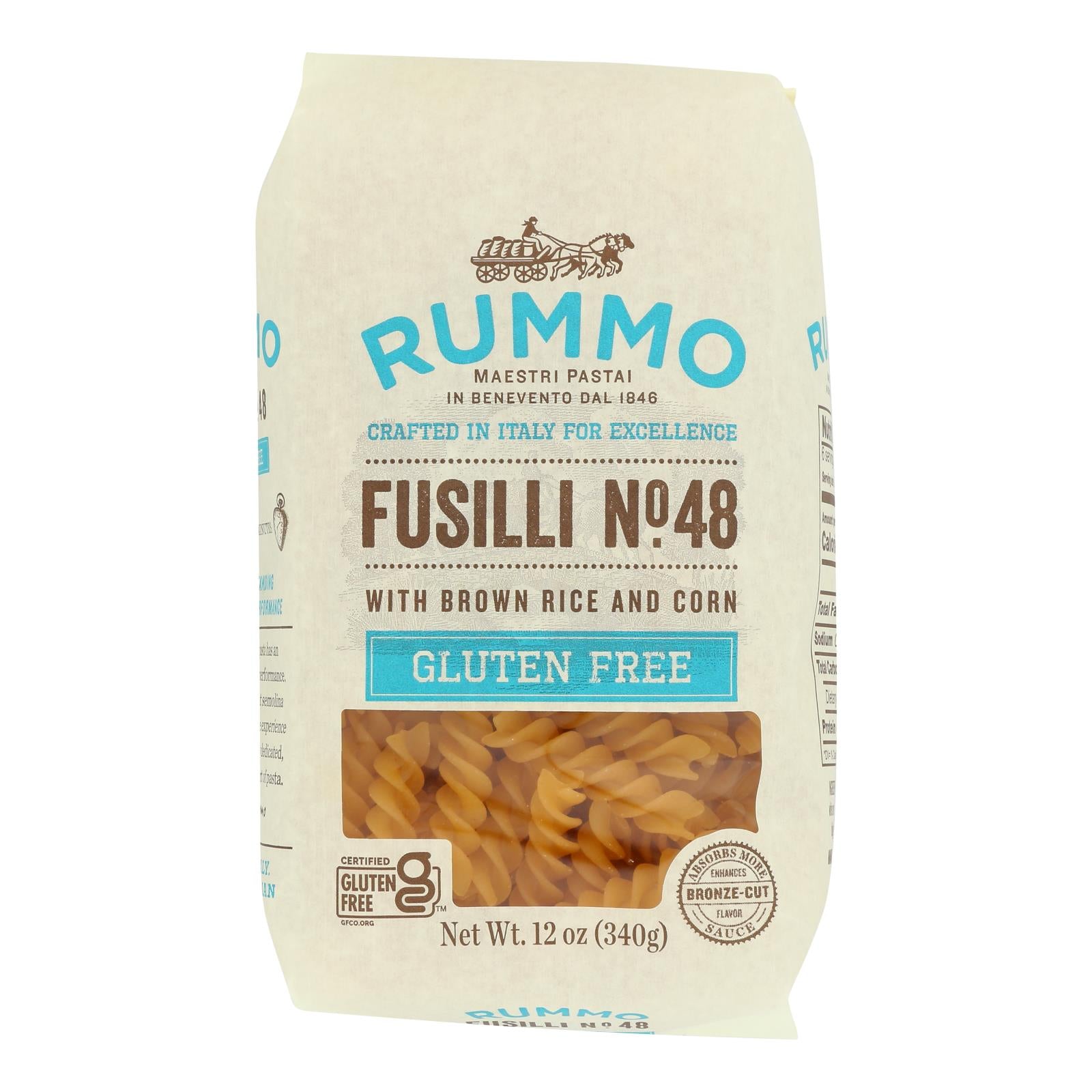 Rummo - Pasta Gluten Free Fusilli - Case Of 12-12 Oz - GreatEagleInc