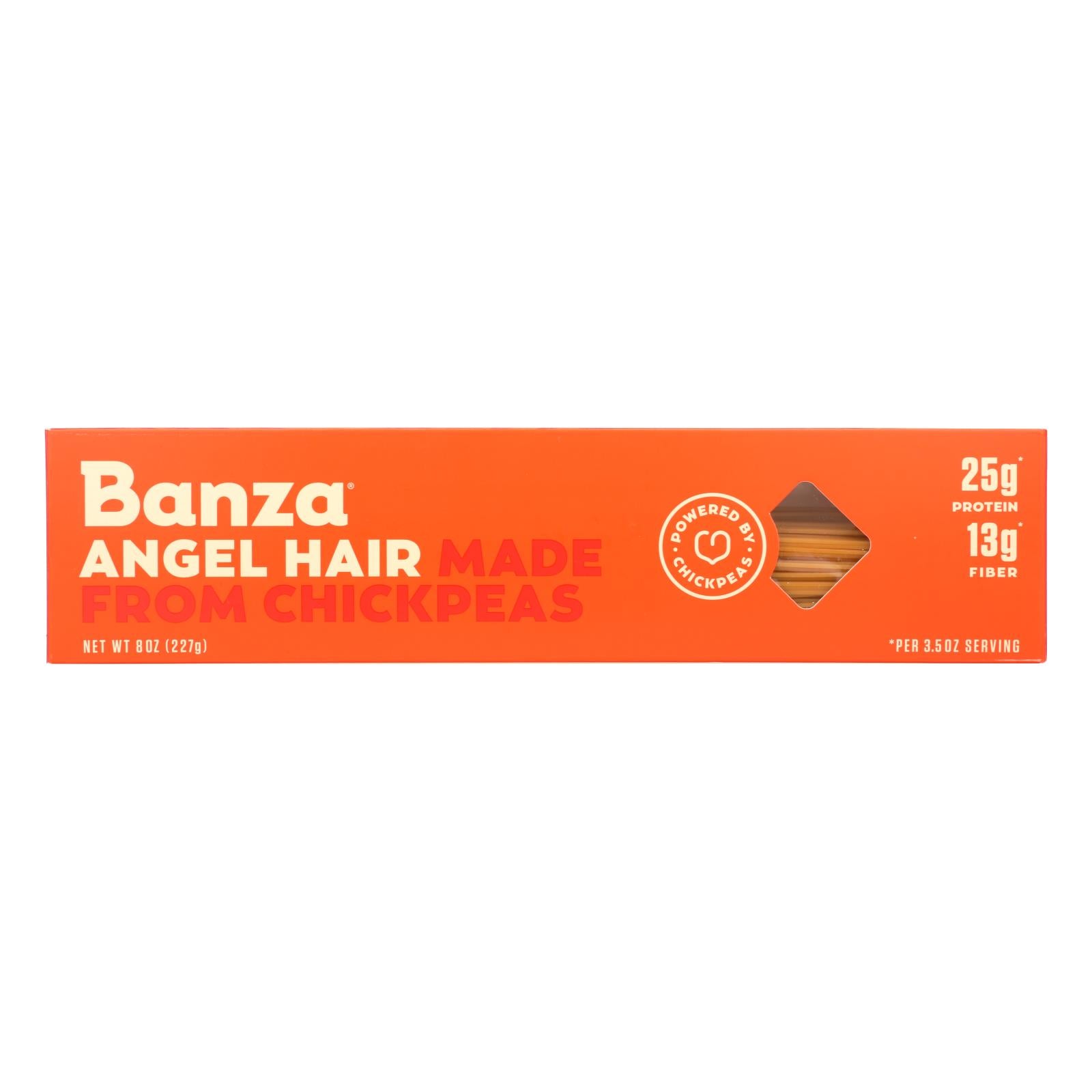 Banza Angel Hair Chickpea Pasta  - Case Of 12 - 8 Oz - GreatEagleInc