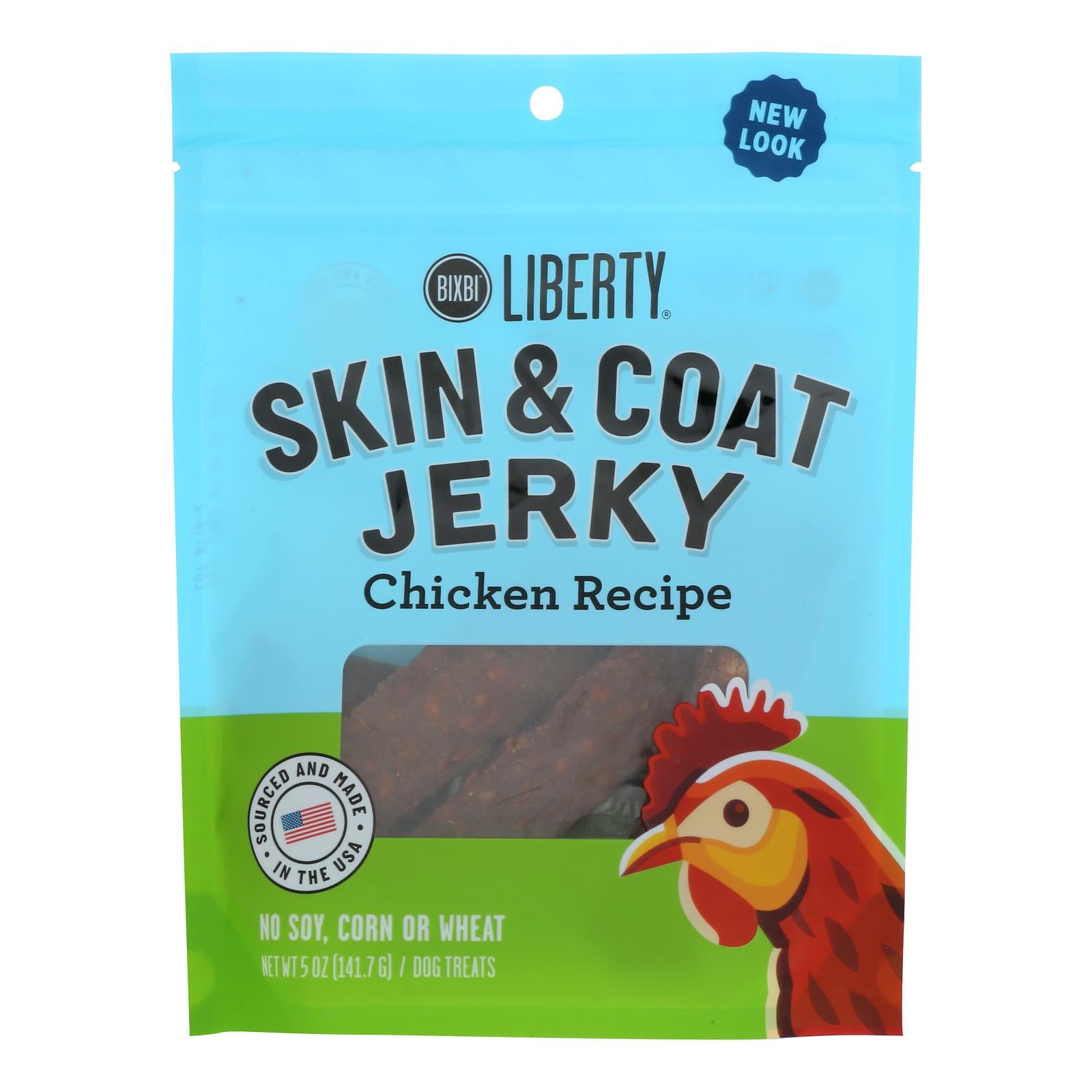 Bixbi - Jerky Skin & Coat Chicken - Case Of 6-5 Oz - Home & Garden