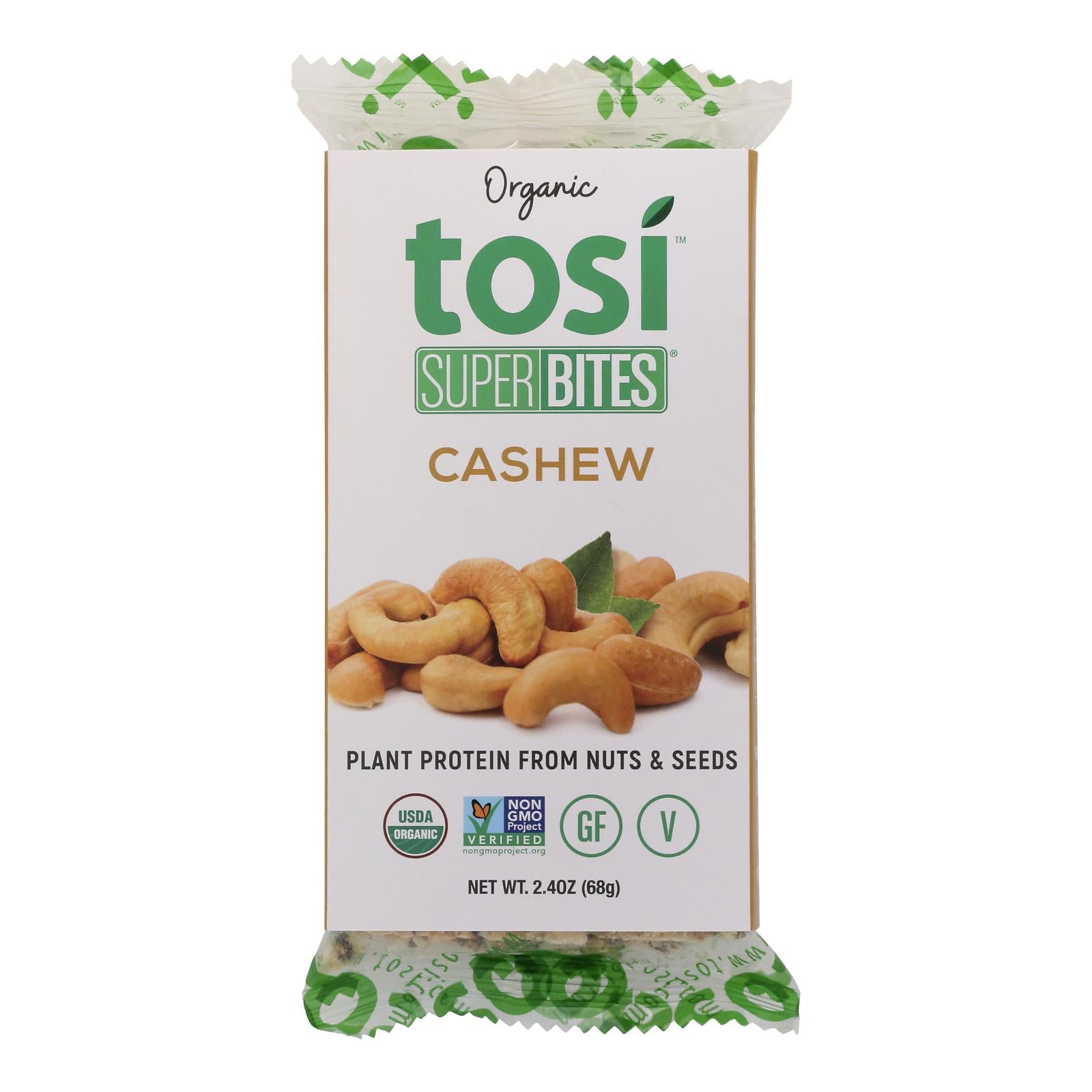 Tosi - Superbites Cashew - Case Of 12-2.4 Oz - GreatEagleInc