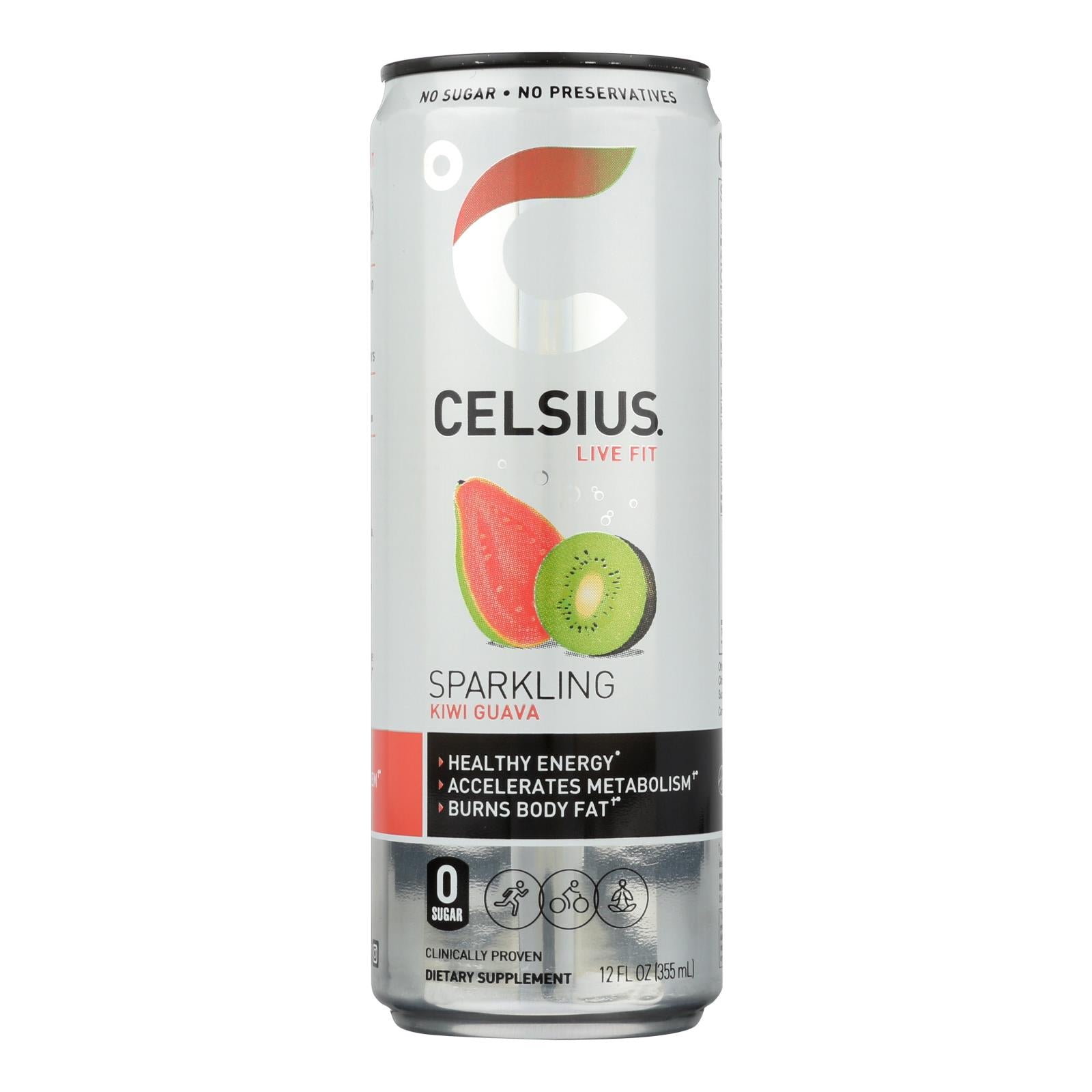 Celsius Inc. - Drink Sparkling Guava Kiwi - Case Of 12 - 12 Fz - Home & Garden