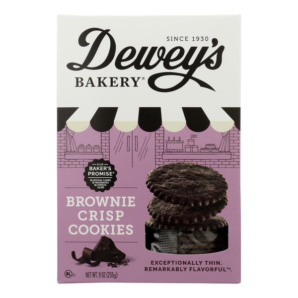 Deweys Bakery - Cookies Brownie Crisp - Case Of 6 - 9 Oz - GreatEagleInc