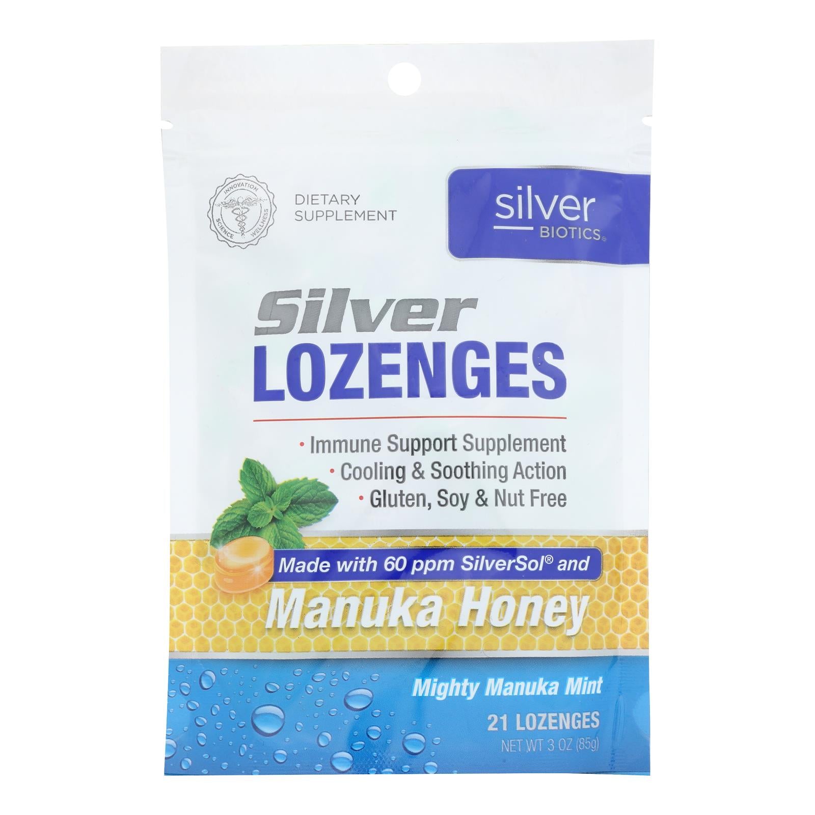 Silver Biotics - Lozenges W/manuka Honey - 1 Each-21 Ct - Home & Garden