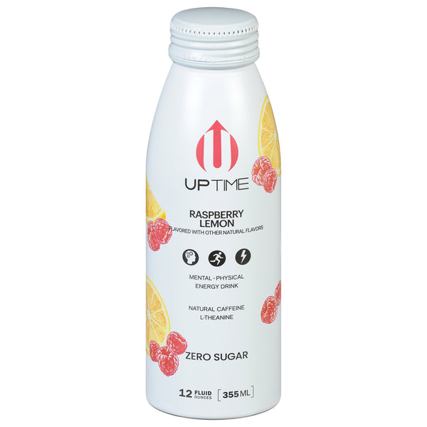 Uptime Energy - Energy Drink Raspberry Lemnad Sugar Free - Case Of 12-12 Fz - GreatEagleInc