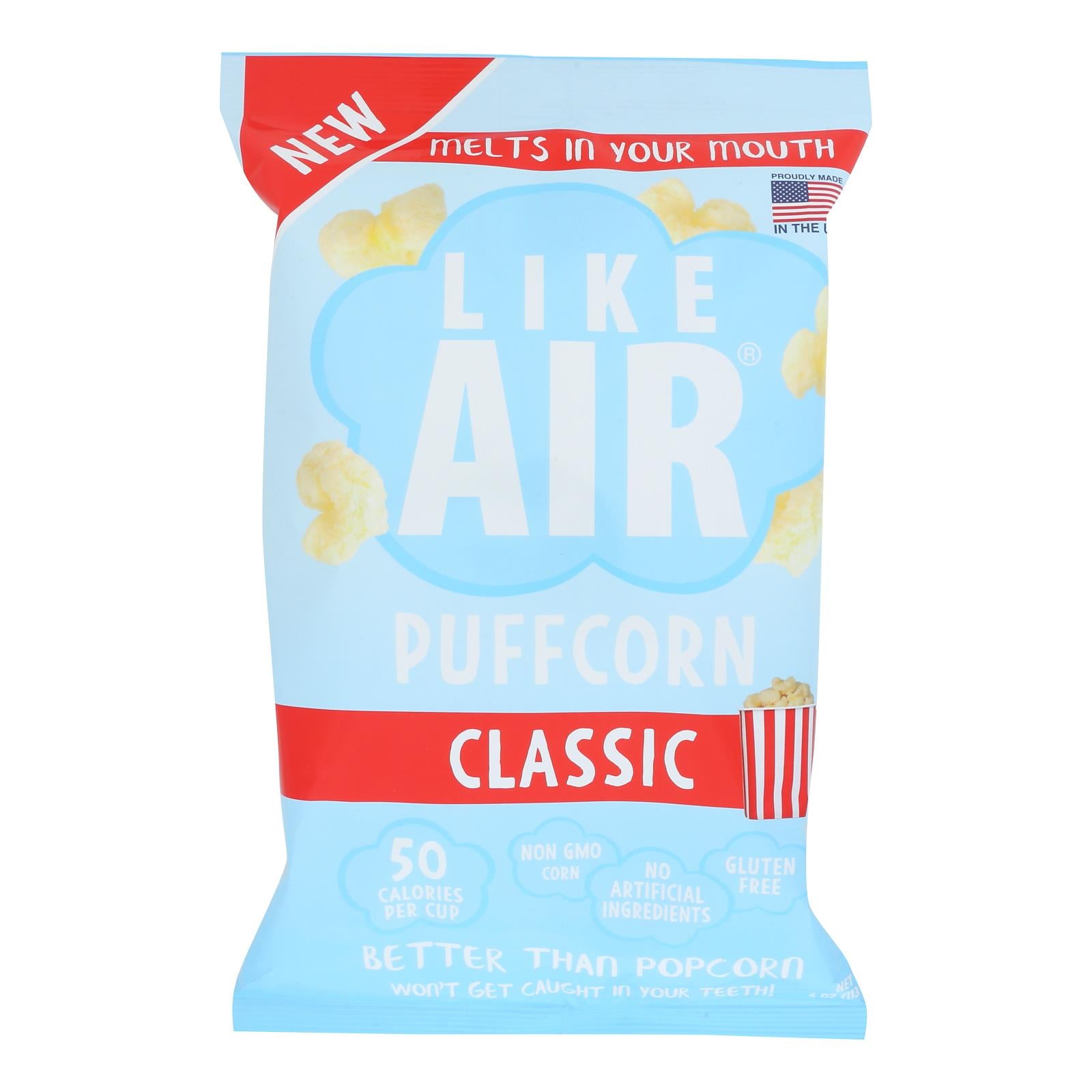 Like Air - Puffcorn Baked Butter Salt - Case Of 12-4 Oz - GreatEagleInc