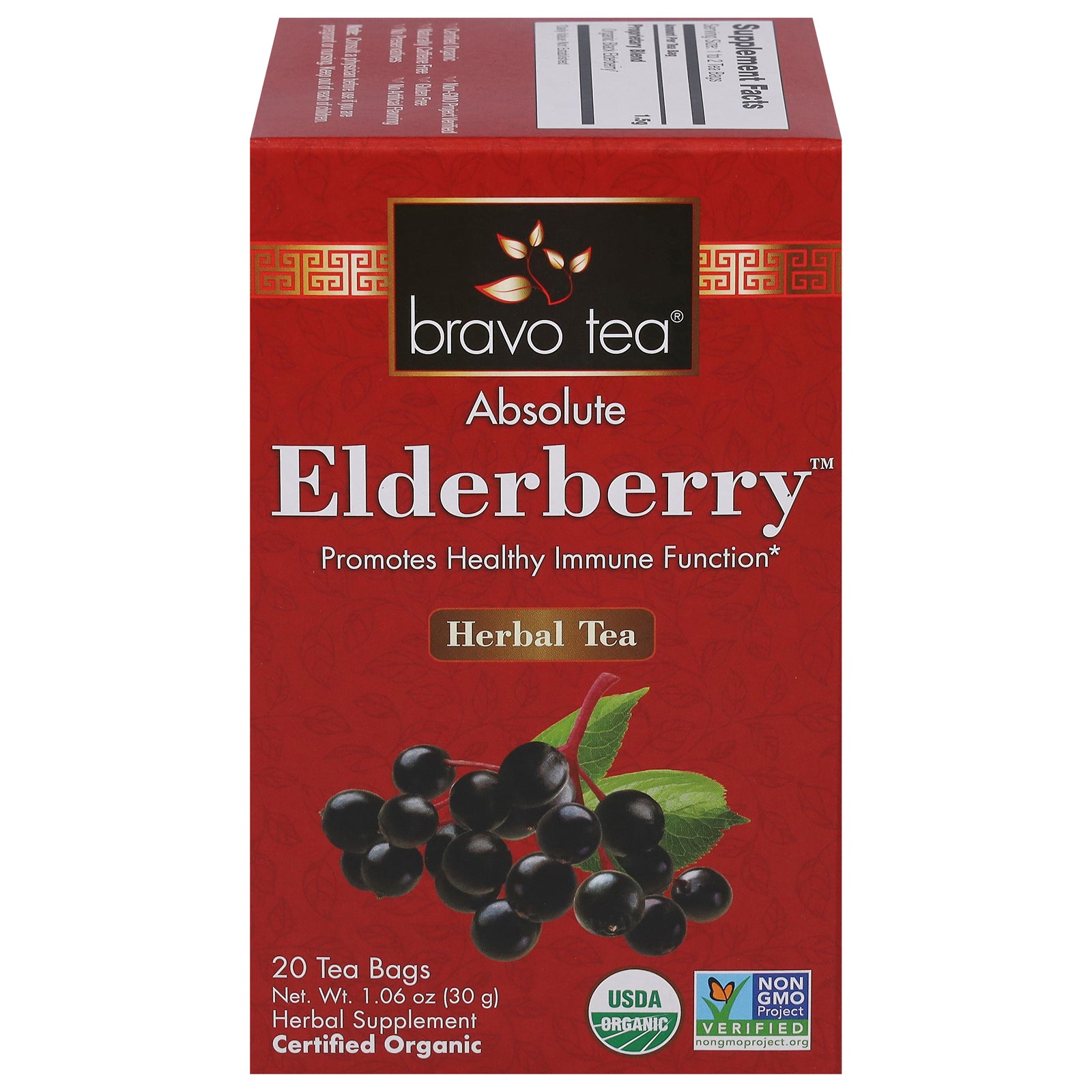 Bravo Teas&herbs - Tea Elderberry - 1 Each-20 Bag - GreatEagleInc