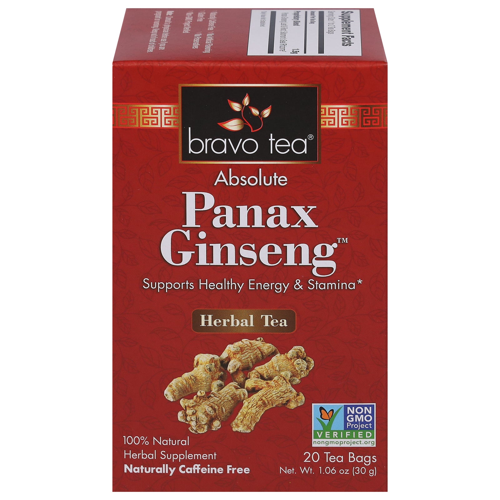 Bravo Teas And Herbs - Tea - Absolute Panax Ginseng - 20 Bag - GreatEagleInc