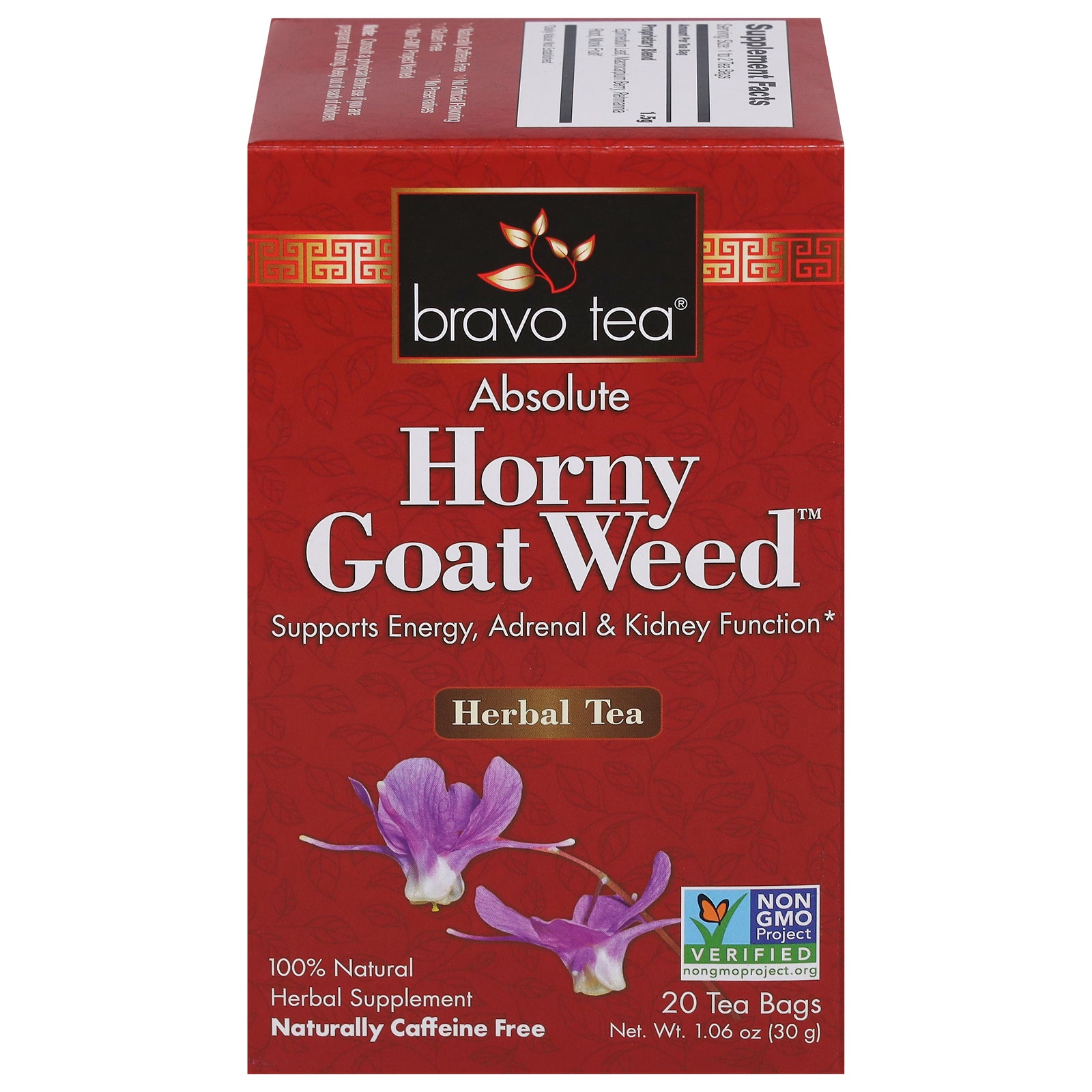 Bravo Teas And Herbs - Tea - Absolute Horny Goat Weed - 20 Bag - GreatEagleInc