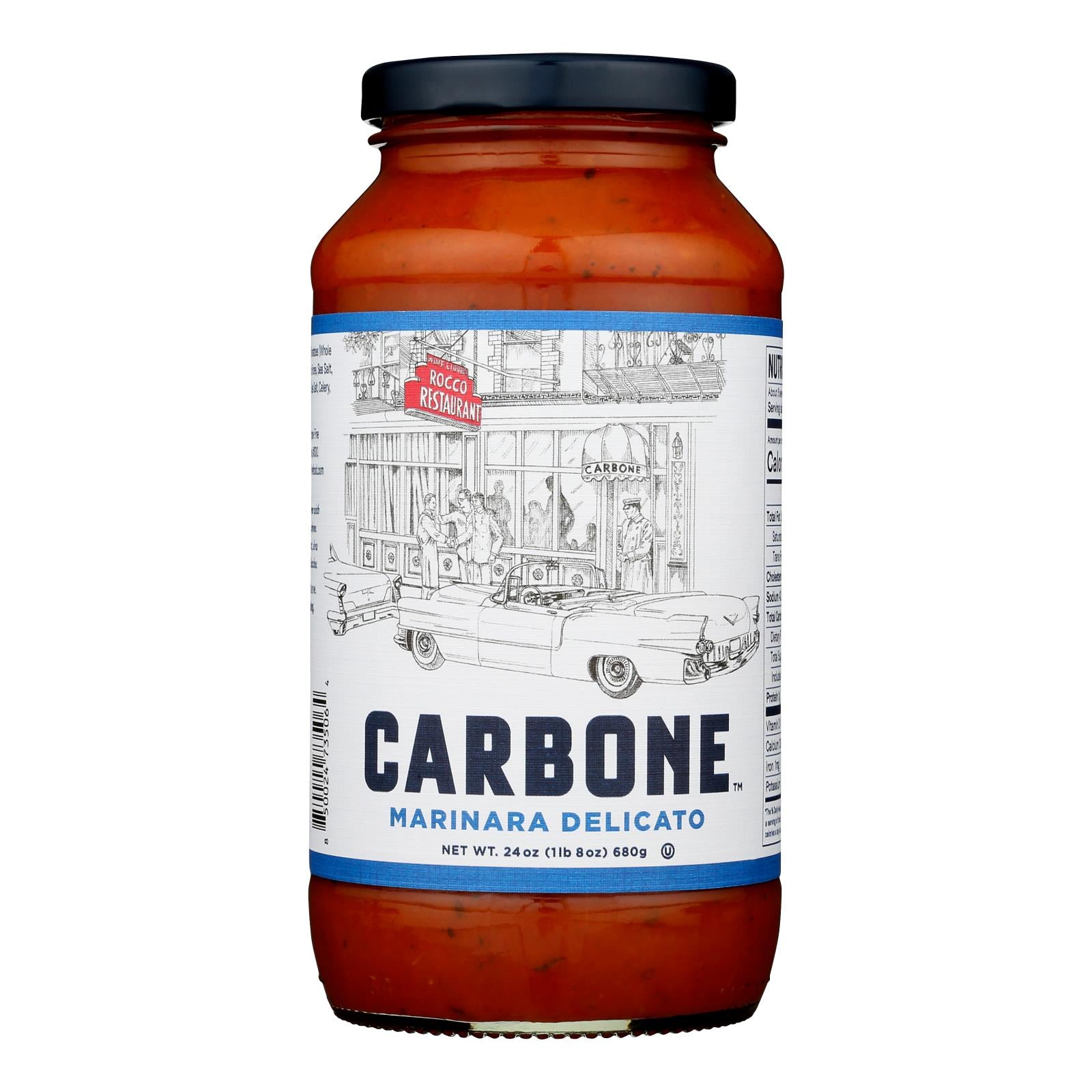 Carbone - Sauce Marinara Delicato - Case Of 6-24 Oz - GreatEagleInc