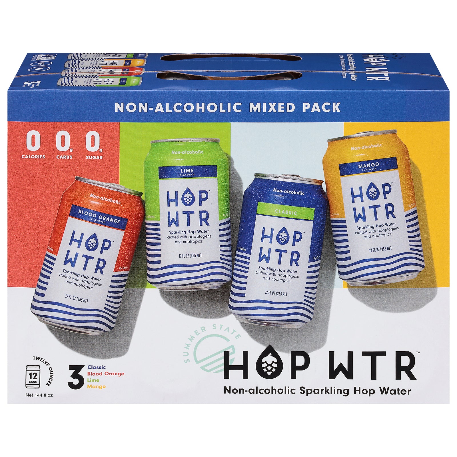 Hop Water - Hop Water Spk Variety 12pk - Case Of 2-12/12 Fz - GreatEagleInc
