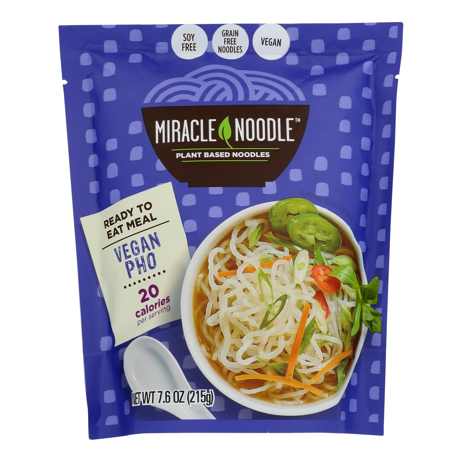 Miracle Noodle - Rte Meal Vegan Pho - Case Of 6-7.6 Oz - GreatEagleInc