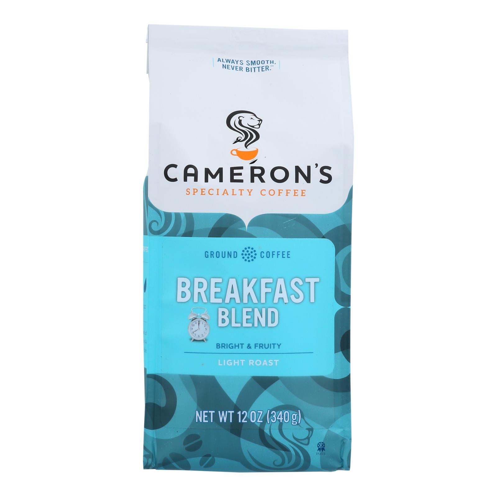 Cameron's Specialty Coffee Premium Breakfast Blend Ground Beans  - Case Of 6 - 12 Oz - Home & Garden