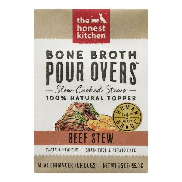 The Honest Kitchen - Dog Fd Por Ovr Bf Stew - Case Of 12 - 5.5 Oz - GreatEagleInc