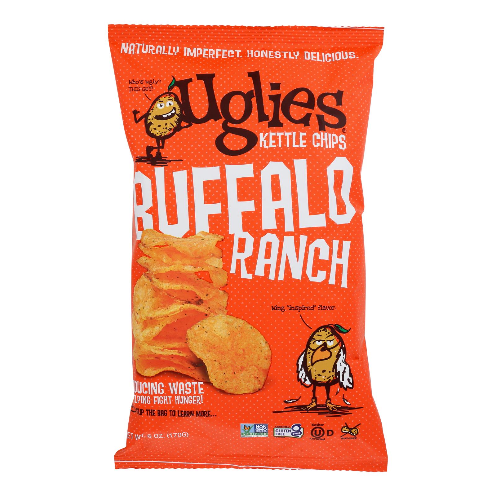 Uglies - Pot Chips Buffalo Ranch - Case Of 12-6 Oz - GreatEagleInc