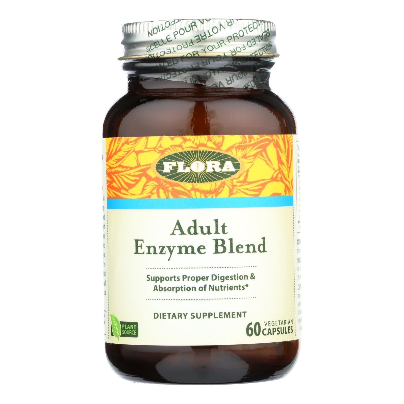 Flora - Enzyme Blend Adult - 1 Each-60 Vcap - GreatEagleInc