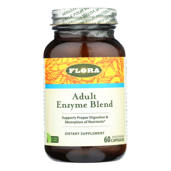 Flora - Enzyme Blend Adult - 1 Each-60 Vcap - GreatEagleInc