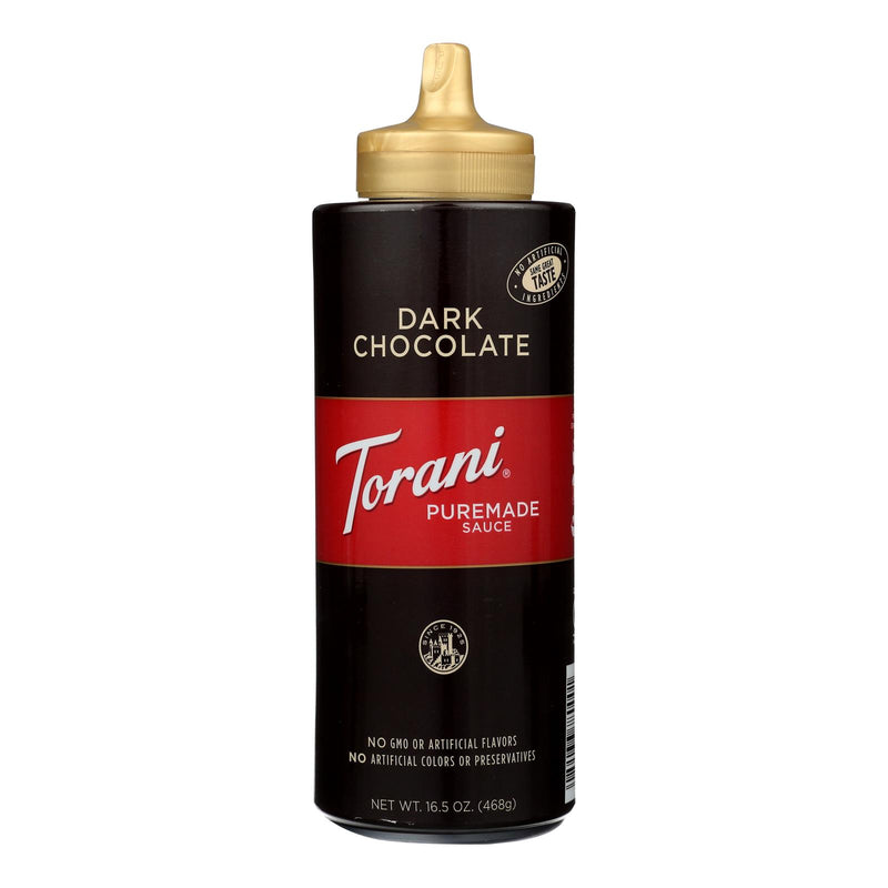 Torani Dark Chocolate Sauce - Case Of 4 - 16.5 Oz