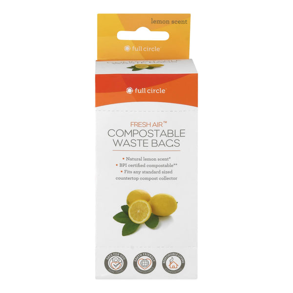 Full Circle Home - Fresh Air Compostable Waste Bags - Bpi - Case Of 6 - 25 Count - GreatEagleInc