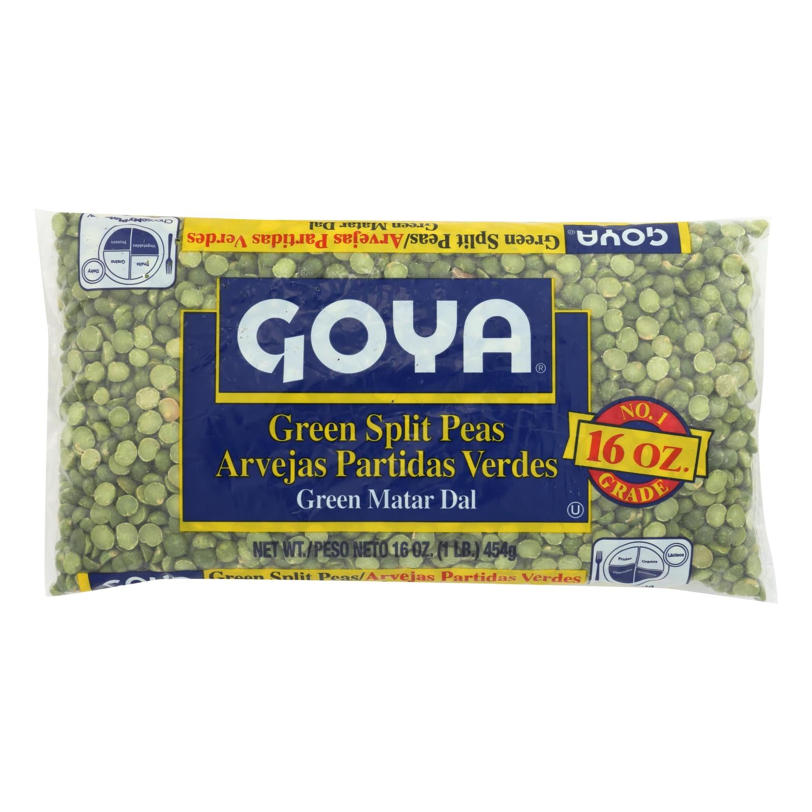 Goya - Peas Split Green - Case Of 24-16 Oz - GreatEagleInc