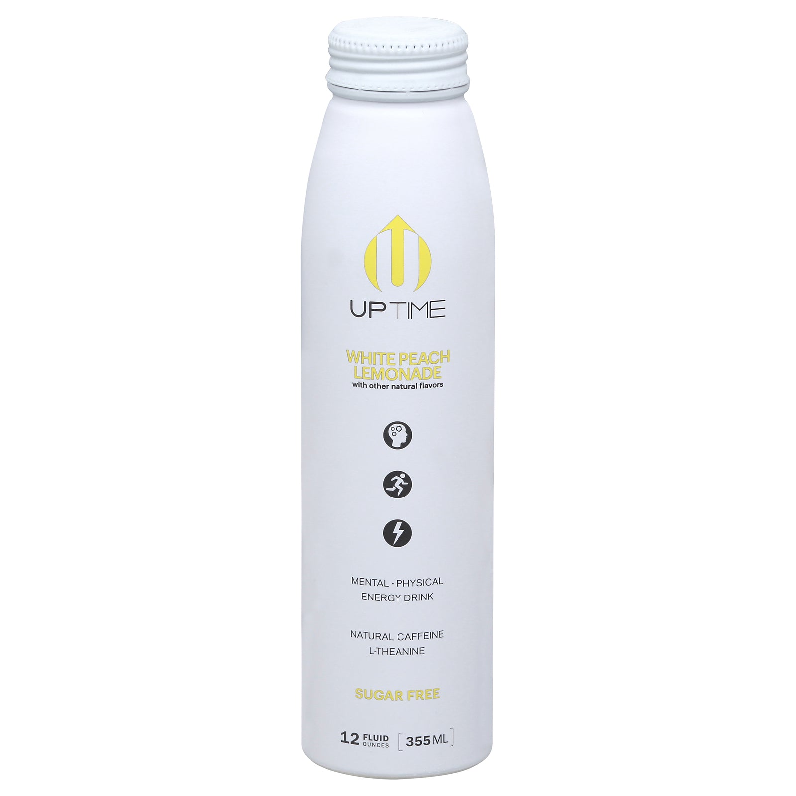 Uptime Energy - Energy Drink Wht Peach Lemon Sugar Free - Case Of 12-12 Fz - GreatEagleInc