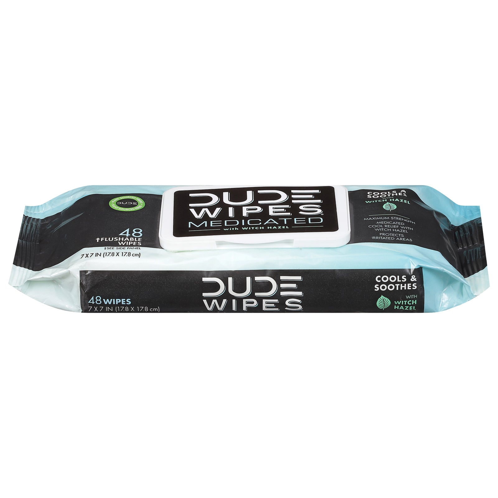 Dude Wipes - Wipes Medicated Wtch Hazl - 1 Each-48 Ct - GreatEagleInc
