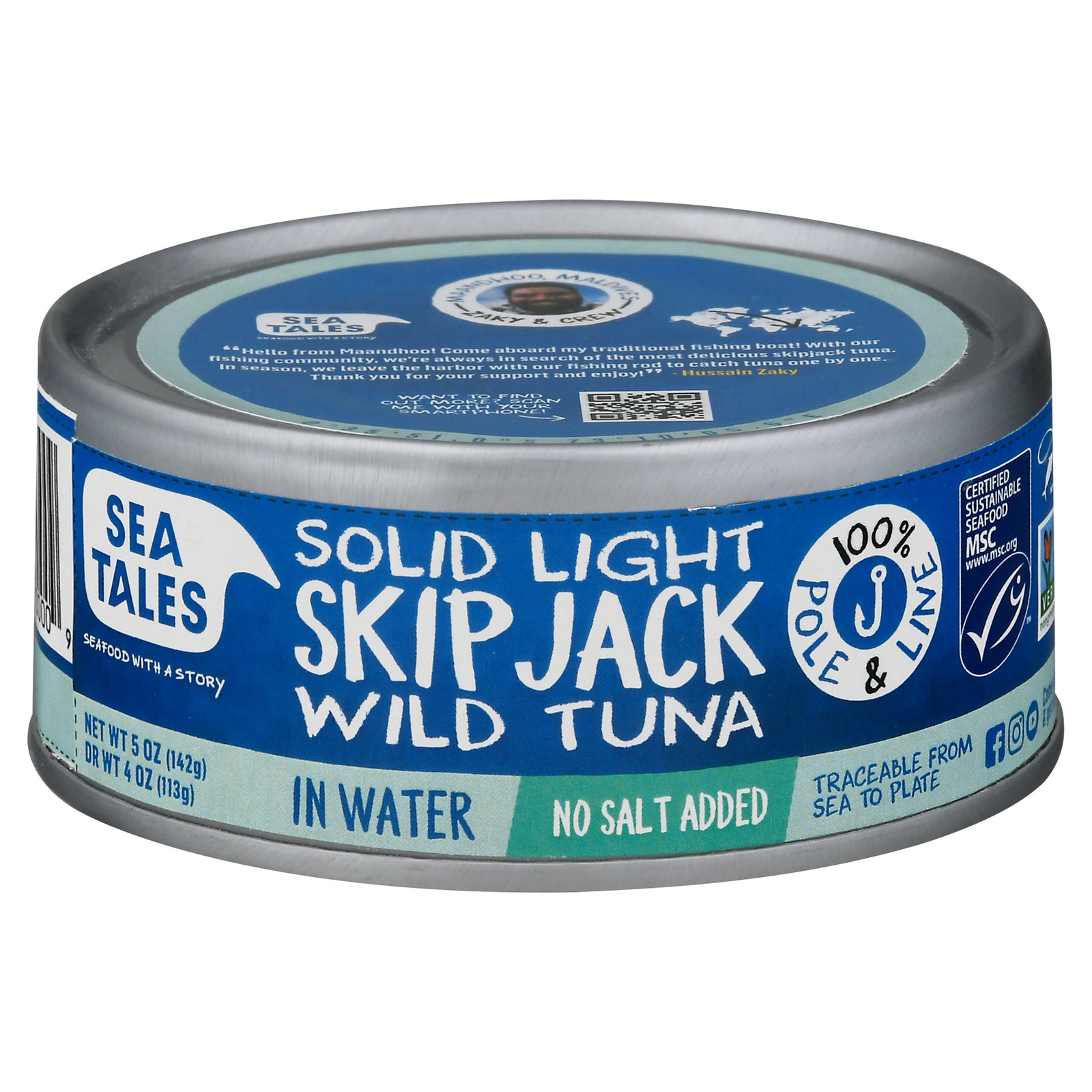 Fish Tales - Tuna Skipjck In Water - Case Of 12-5 Oz - GreatEagleInc
