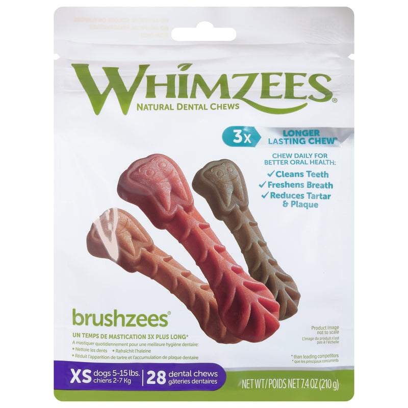 Whimzees - Dental Chew Xtra Sm 28 Ct - Case Of 4-7.4 Oz