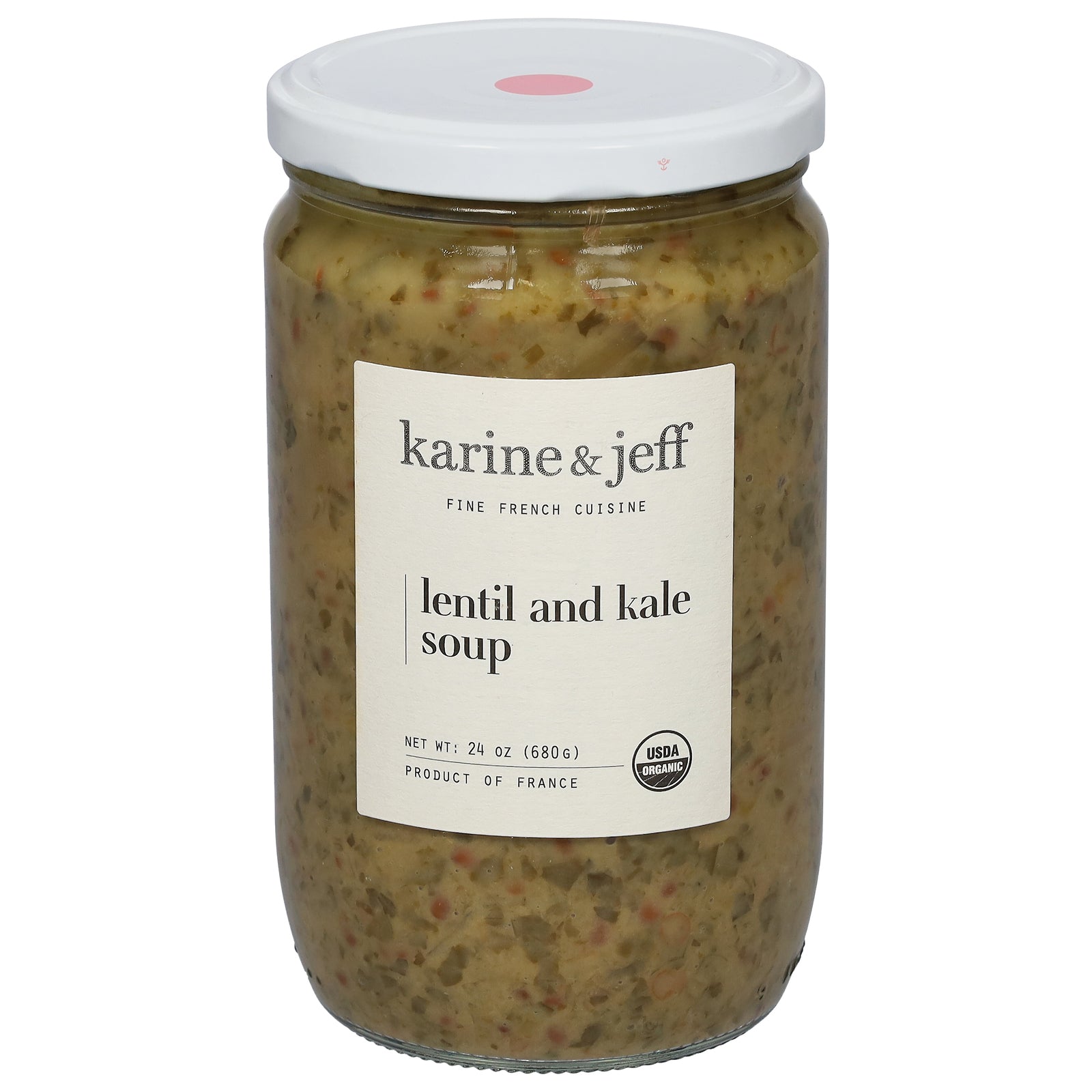 Karine & Jeff - Soup Lentil And Kale - Case Of 6-24 Oz - Home & Garden