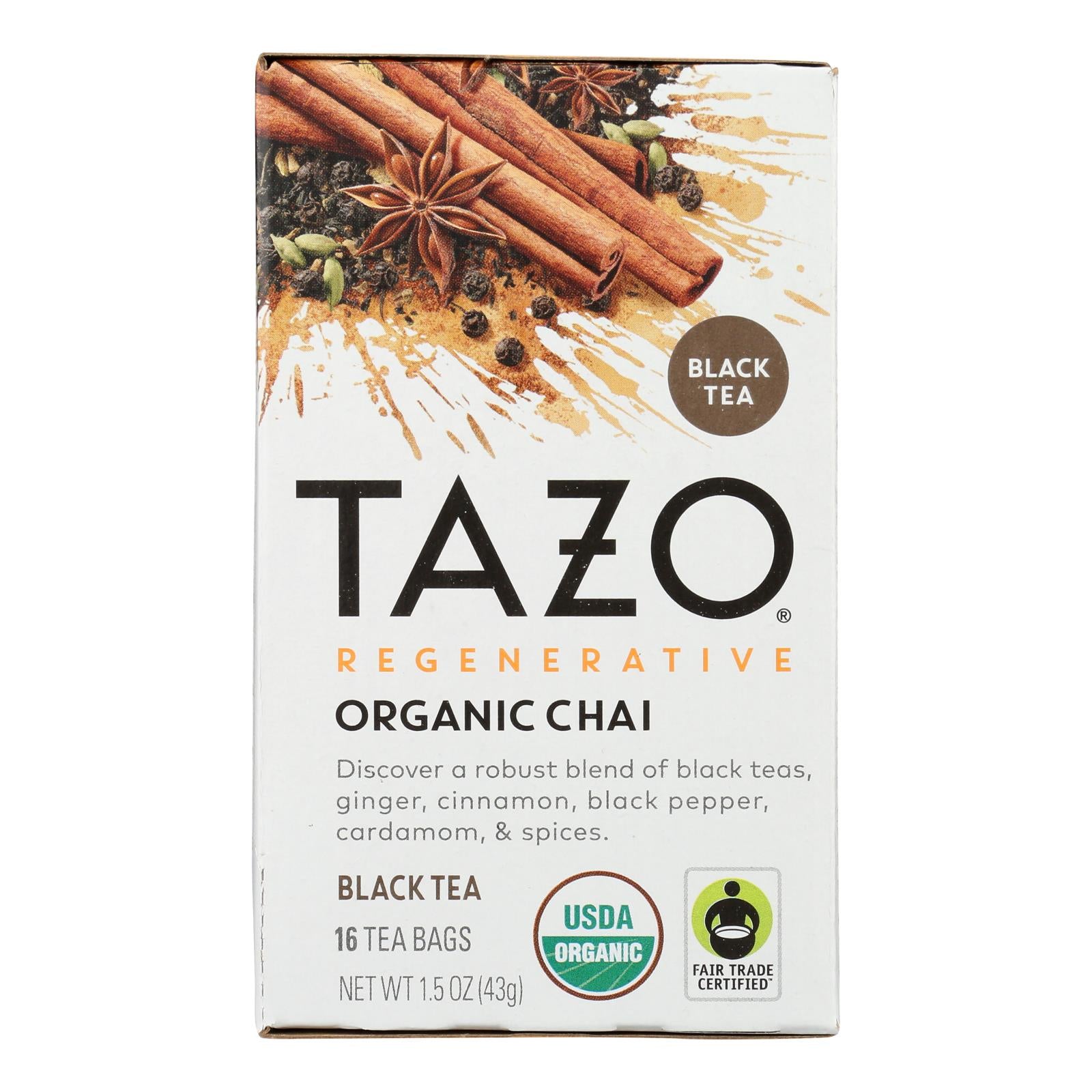 Tazo Tea - Tea Chai - Case Of 6-16 Bag - GreatEagleInc