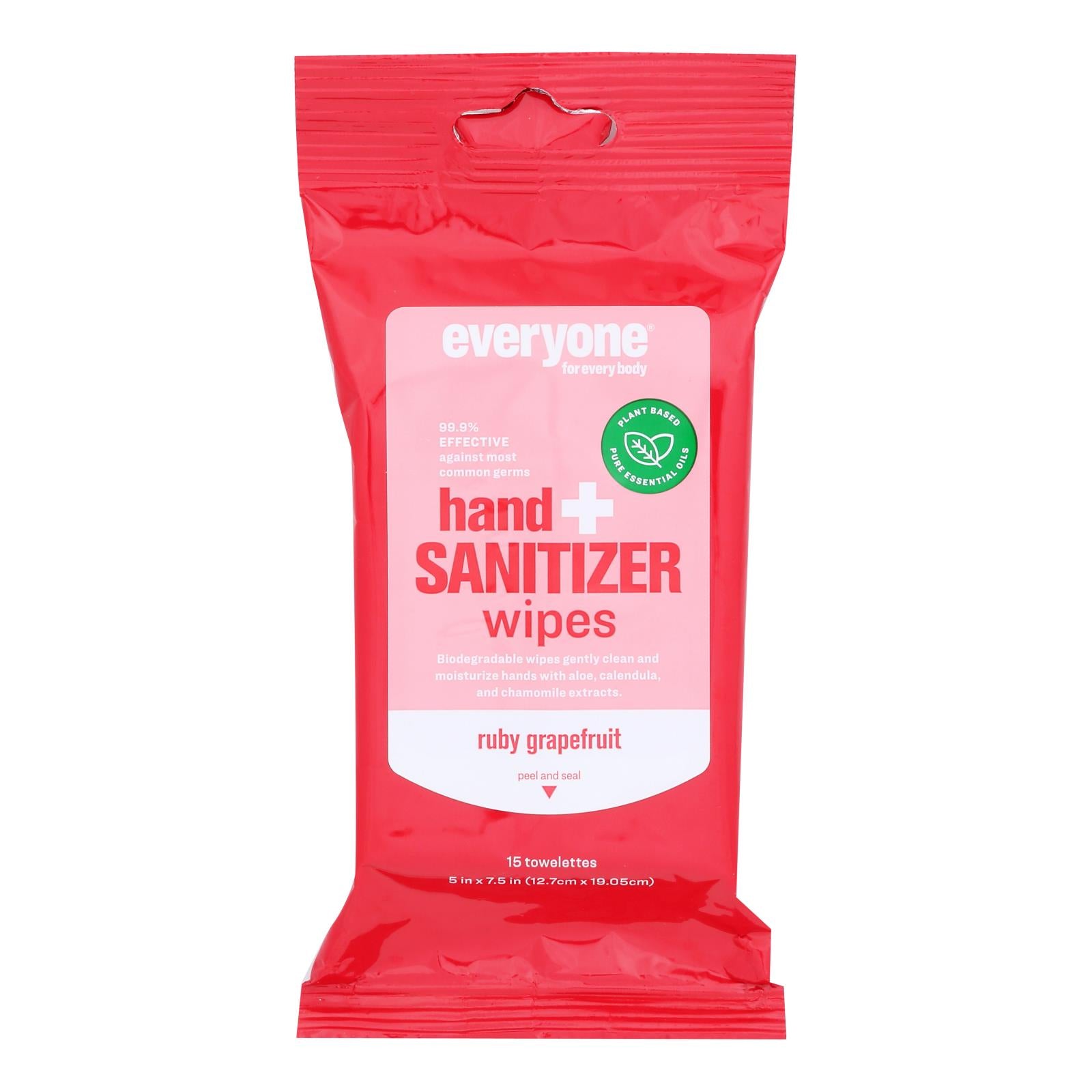 Everyone - Hnd Sntzr Wps Ruby Grapefruit - Case Of 6-15 Ct - Home & Garden