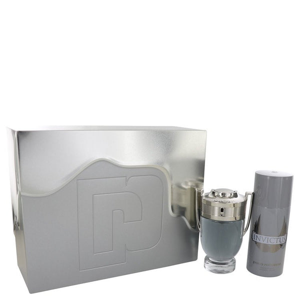 Invictus by Paco Rabanne Gift Set -- 3.4 oz Eau De Toilette Spray + 5.1 oz Deodorant Spray for Men - GreatEagleInc