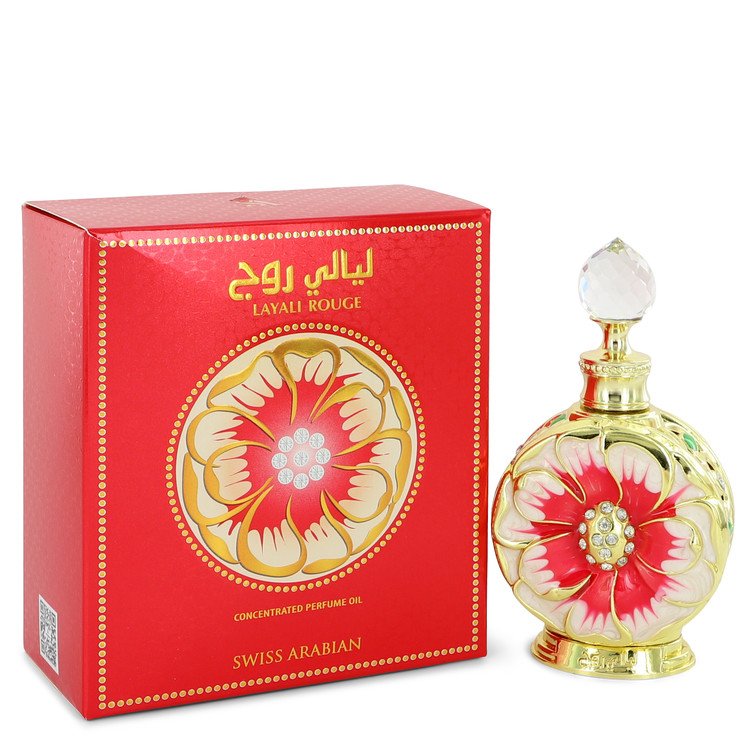 Swiss Arabian Layali Rouge by Swiss Arabian Concentrated Perfume Oil 0.5 oz for Women - GreatEagleInc