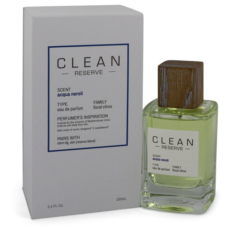 Clean Reserve Acqua Neroli by Clean Eau De Parfum Spray 3.4 oz for Women - GreatEagleInc