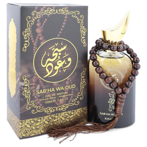 Sabha Wa Oud by Rihanah Eau De Parfum Spray (Unisex) 3.4 oz for Men Default Title