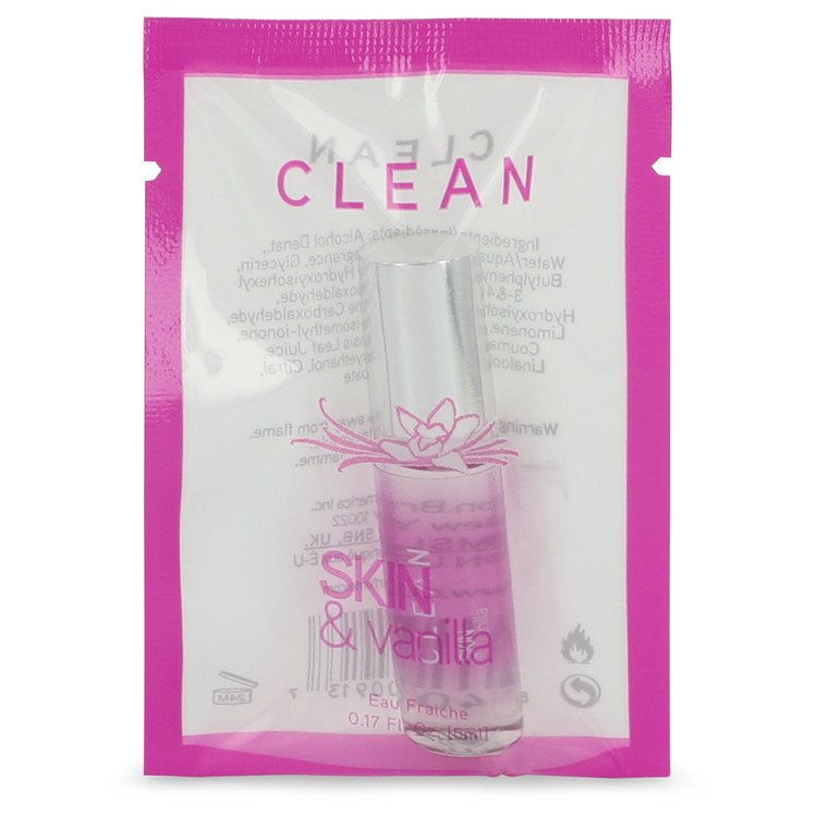 Clean Skin and Vanilla by Clean Mini Eau Frachie .17 oz for Women - GreatEagleInc