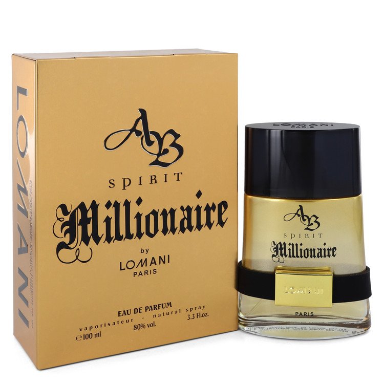 Spirit Millionaire by Lomani Eau De Parfum Spray 3.3 oz  for Men - GreatEagleInc