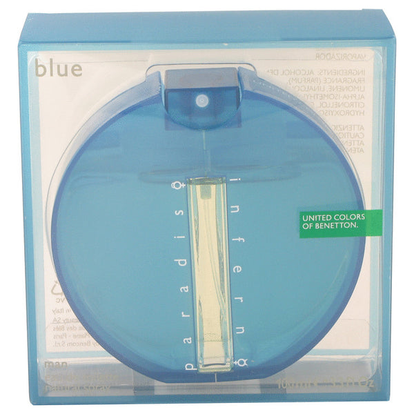 Inferno Paradiso Blue by Benetton Eau De Toilette Spray 3.4 oz for Men - GreatEagleInc