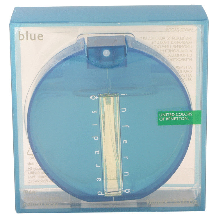 Inferno Paradiso Blue by Benetton Eau De Toilette Spray 3.4 oz for Men - GreatEagleInc