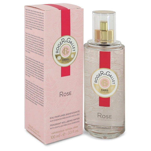 Roger & Gallet Rose by Roger & Gallet Fragrant Wellbeing Water Spray 3.3 oz for Women Default Title