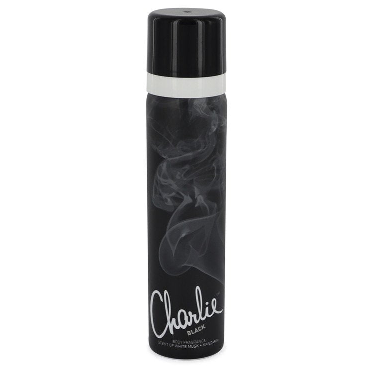 Charlie Black by Revlon Body Fragrance Spray 2.5 oz for Women Default Title
