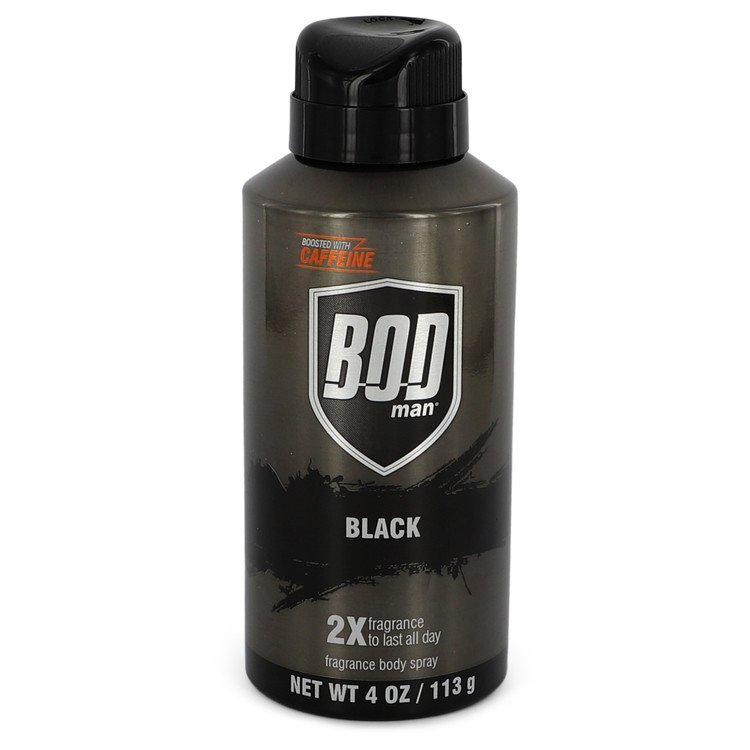 Bod Man Black by Parfums De Coeur Body Spray 4 oz for Men Default Title