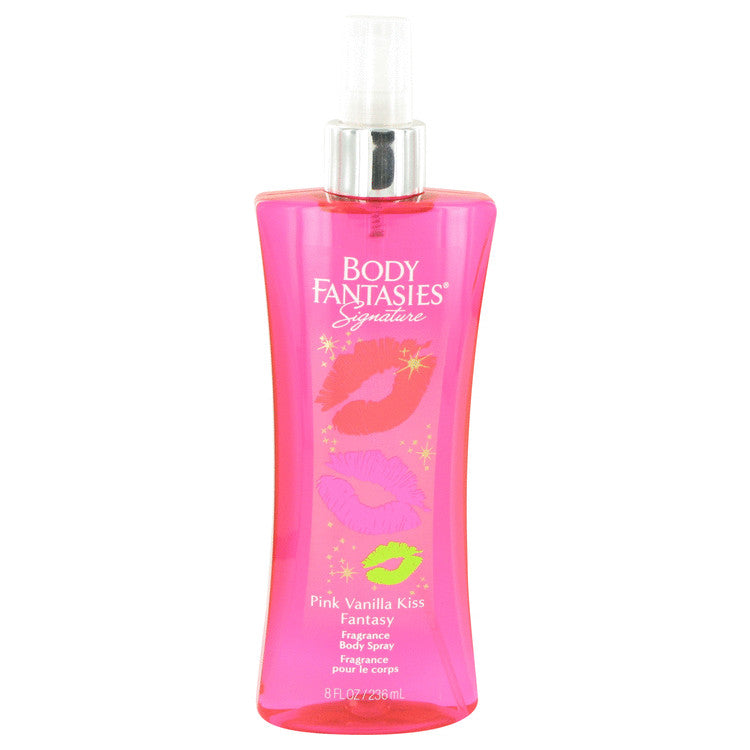 Body Fantasies Signature Pink Vanilla Kiss Fantasy by Parfums De Coeur Body Spray 8 oz for Women Default Title