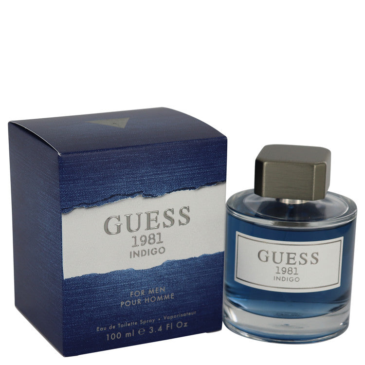 Guess 1981 Indigo by Guess Eau De Toilette Spray 3.4 oz for Men - GreatEagleInc