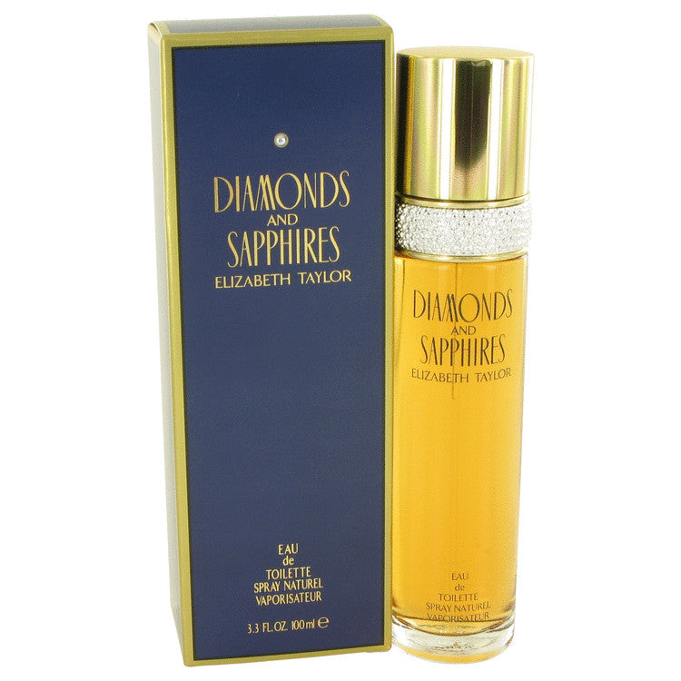 DIAMONDS & SAPHIRES by Elizabeth Taylor Eau De Toilette Spray for Women 3.4 Oz Regular