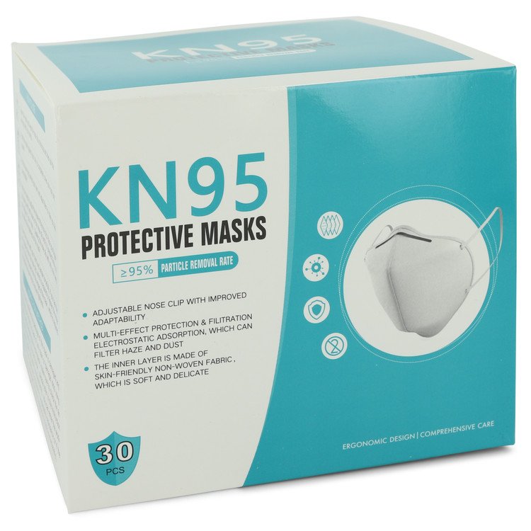 Kn95 Mask by Kn95 Thirty (30) KN95 Masks, Adjustable Nose Clip, Soft non-woven fabric, FDA and CE Approved (Unisex) 1 size for Women - GreatEagleInc
